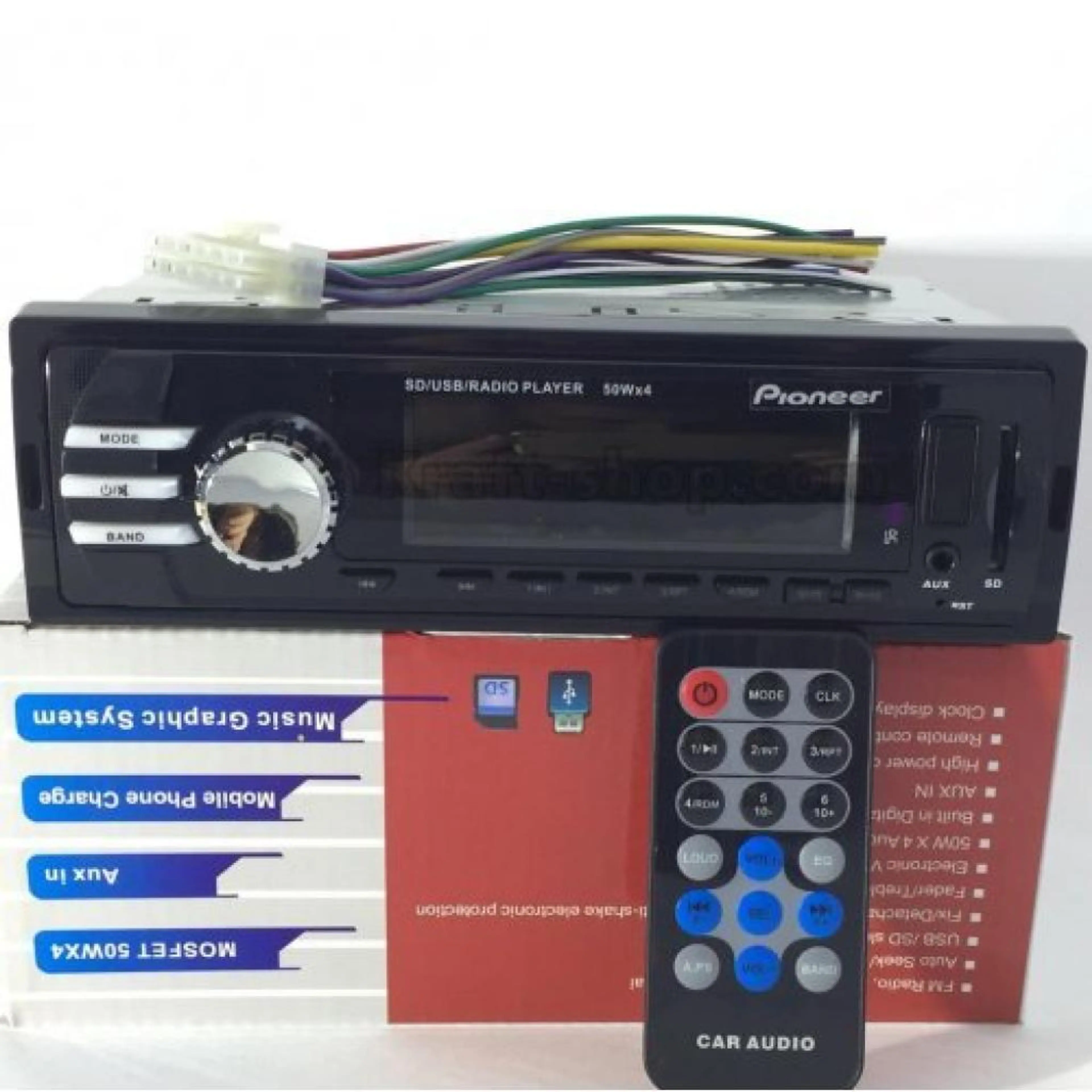 Авто Радио Pioneer плеър за кола USB SD AUX