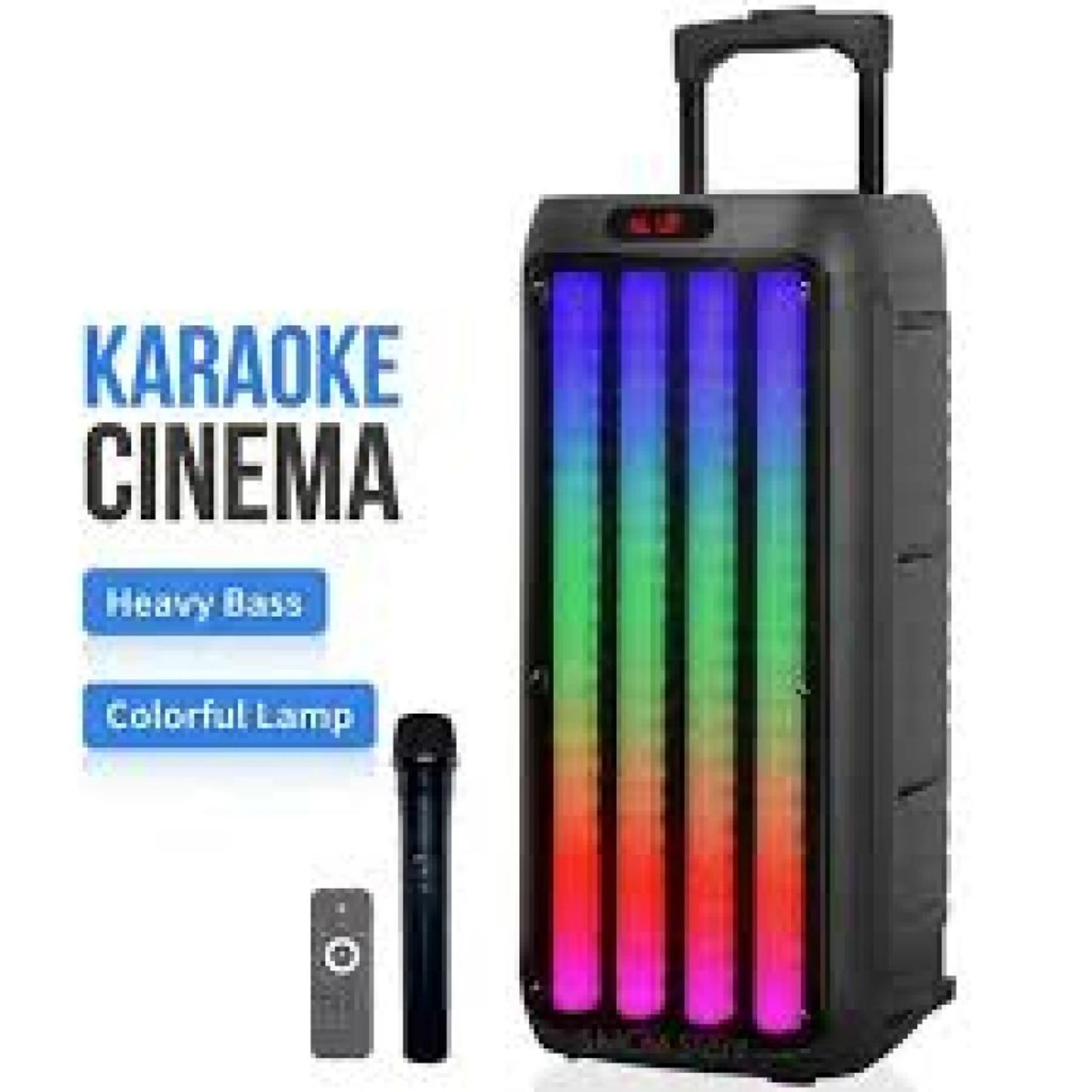 Караоке тонколона с Bluetooth KTS-1806 2х6,2'' и микрофон