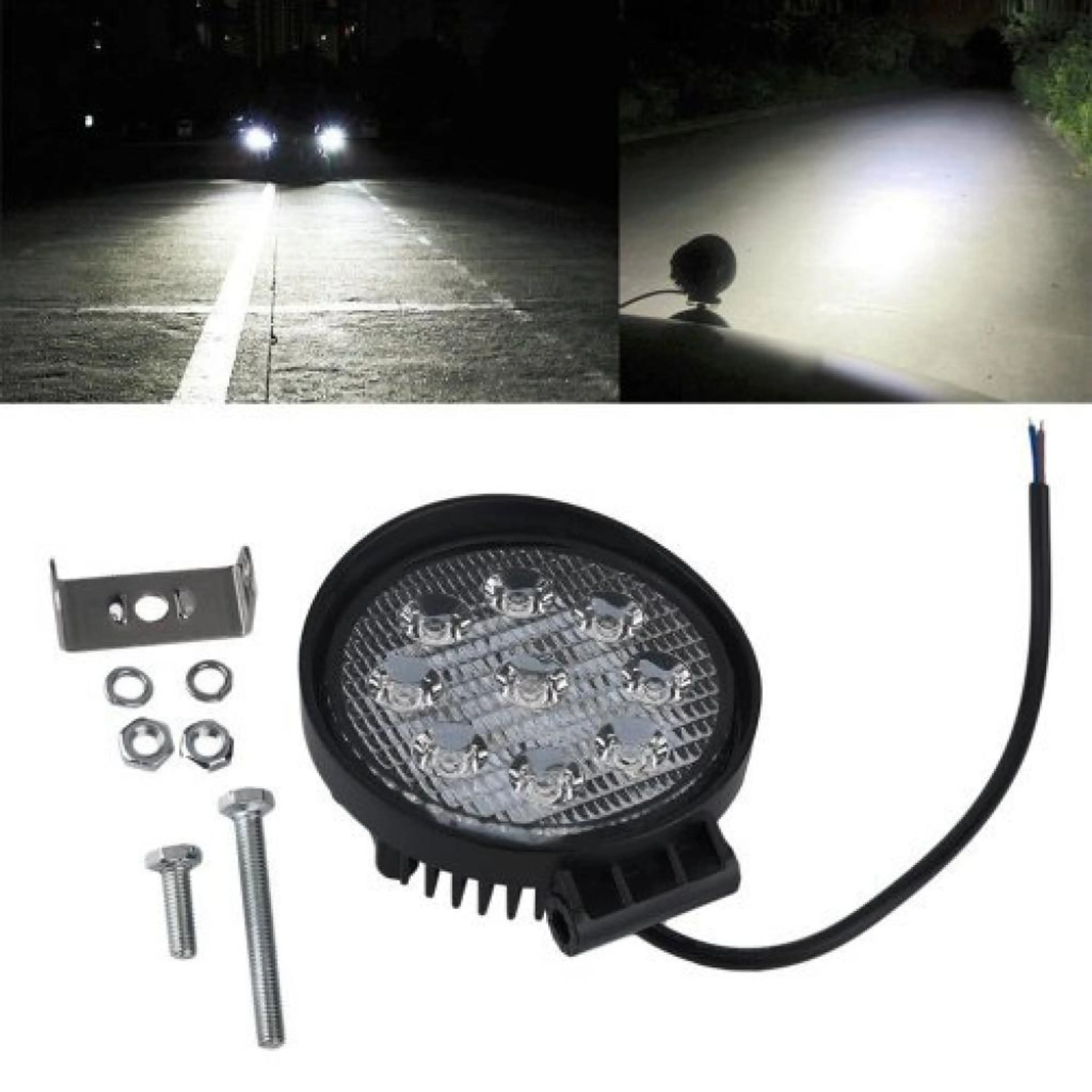 LED Работна лампа 27W - Offroad шофьорска лампа led 9-32v DC мотокари