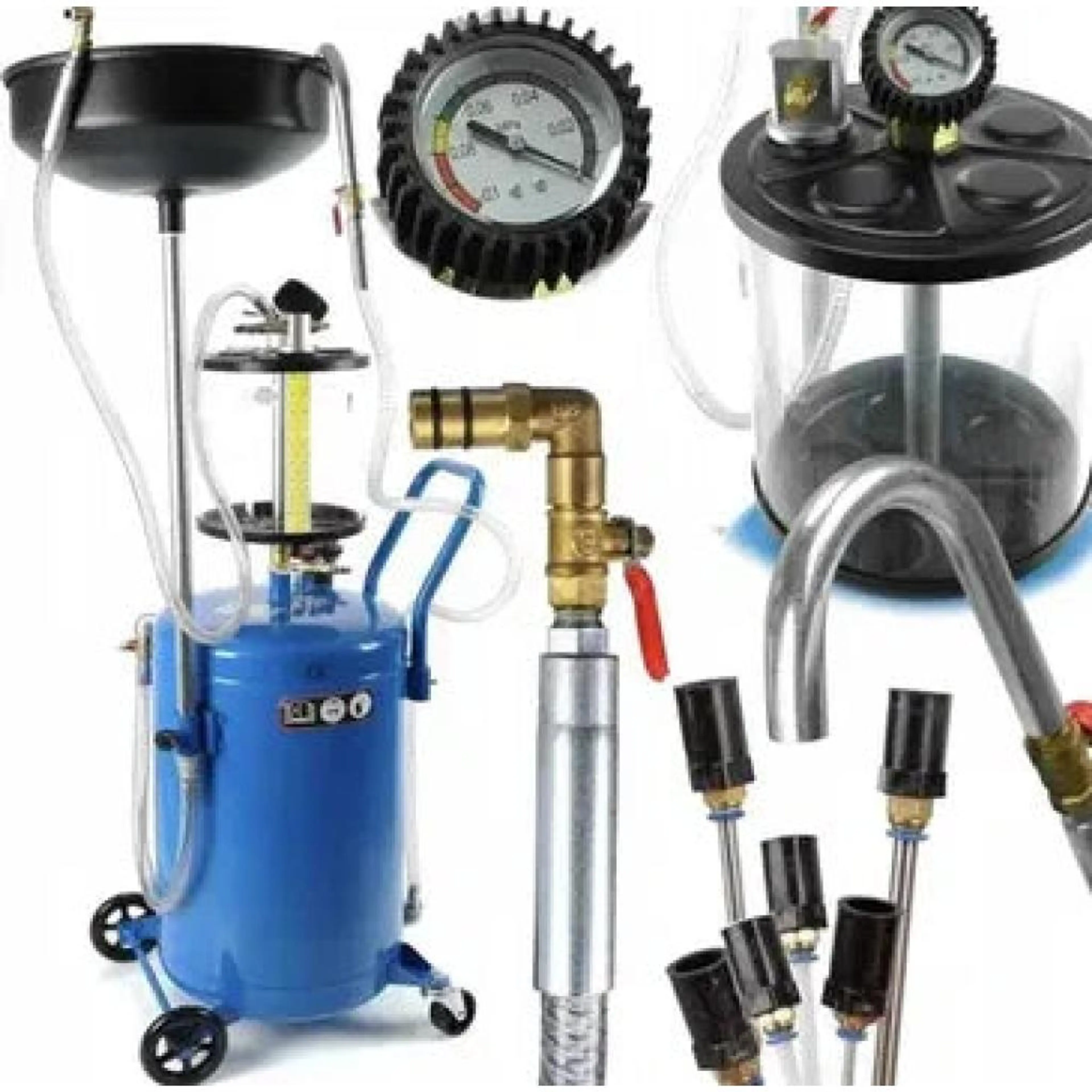 Масларка - Пневматична помпа за засмукване на масло 68 литра