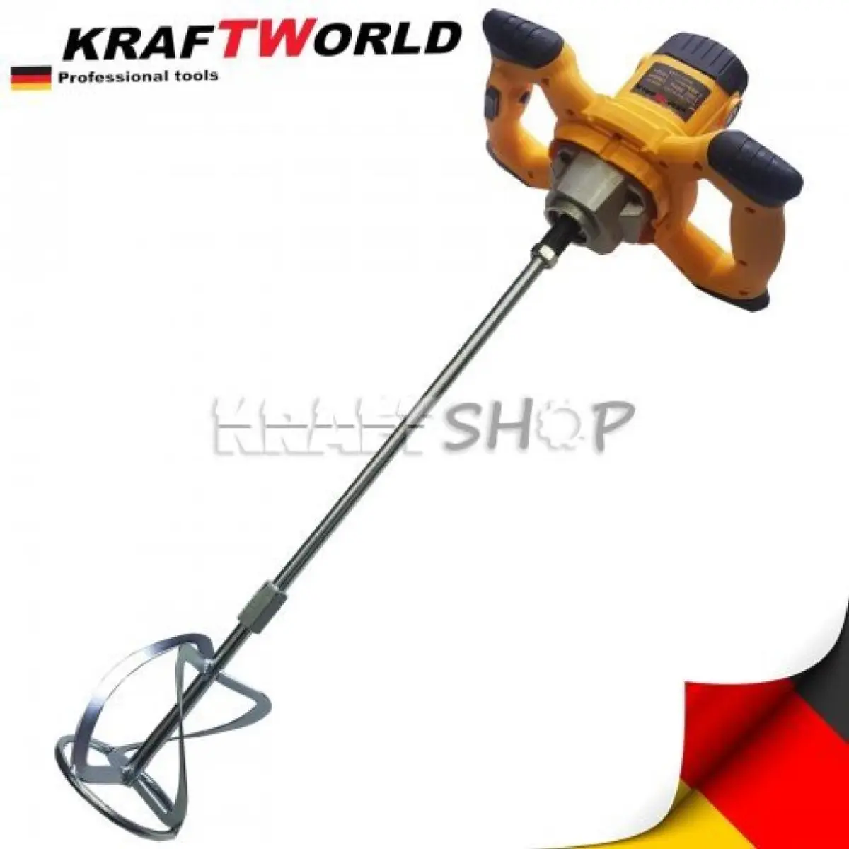 Миксер за бетон KraftWorld 2400W , строителна бъркалка , бетонобъркчка