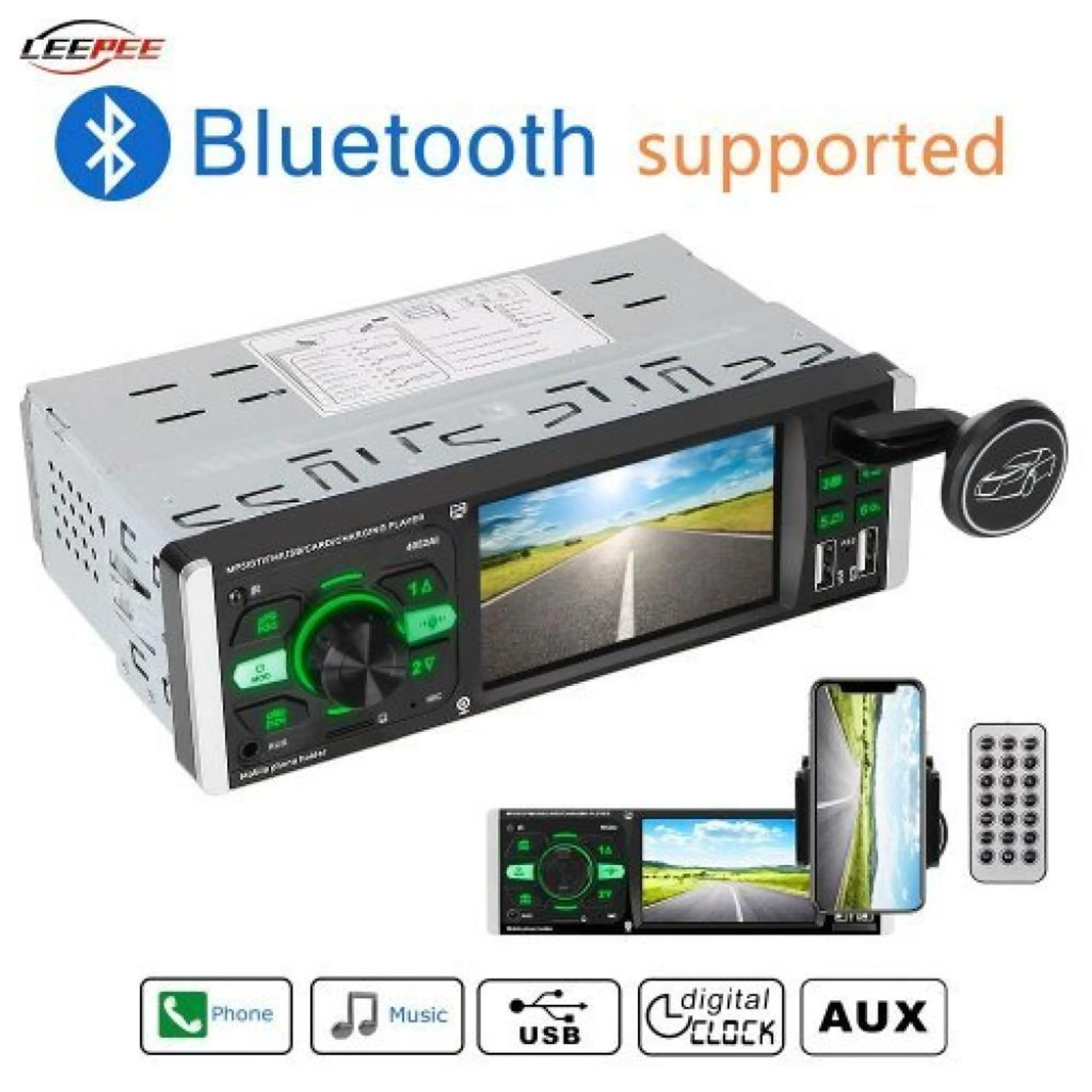 MP5 Авто плеър с 4,1" дисплей, Bluetooth, MP3, слот за карта памет авто радио