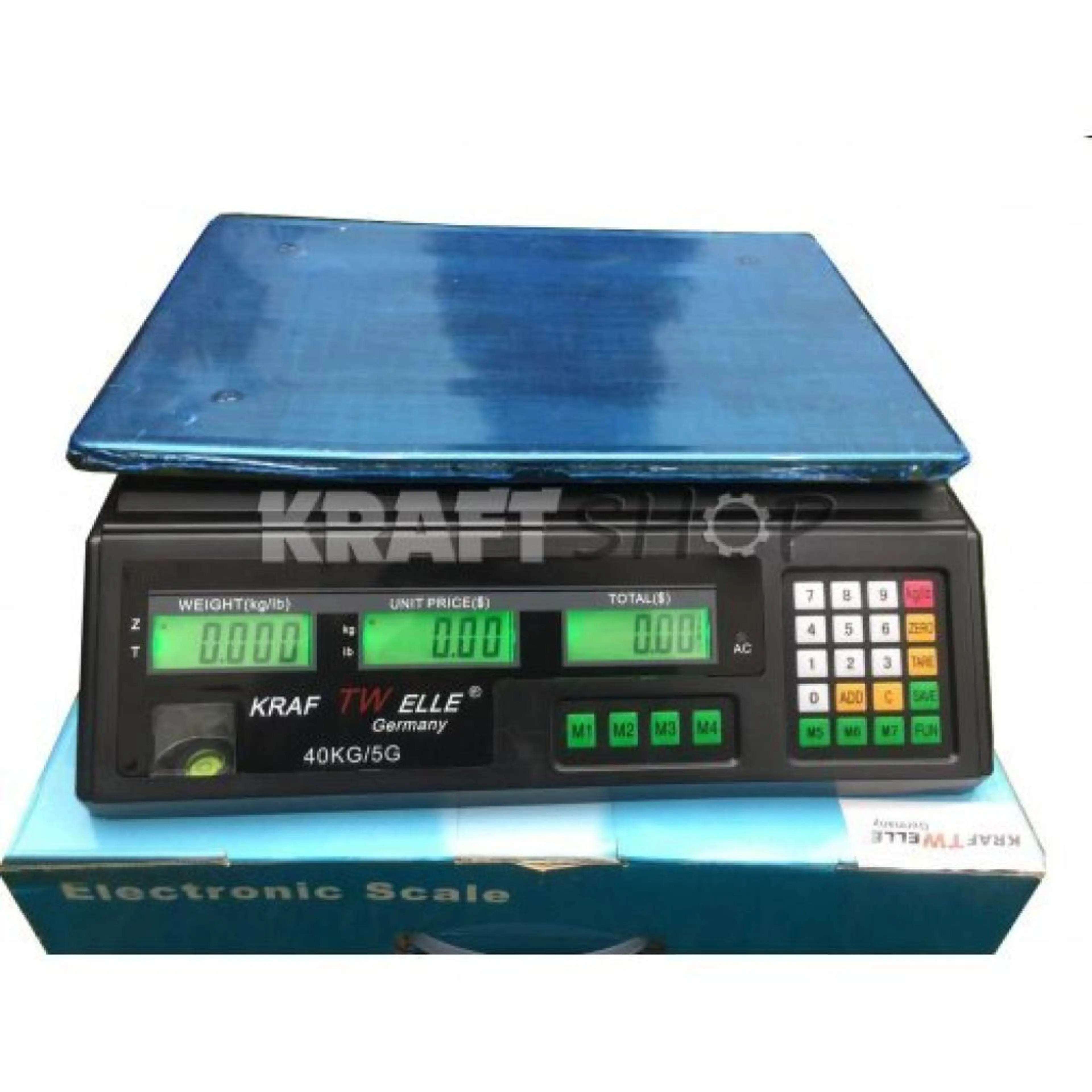 Платформен електронен кантар до 40кг KraftWelle